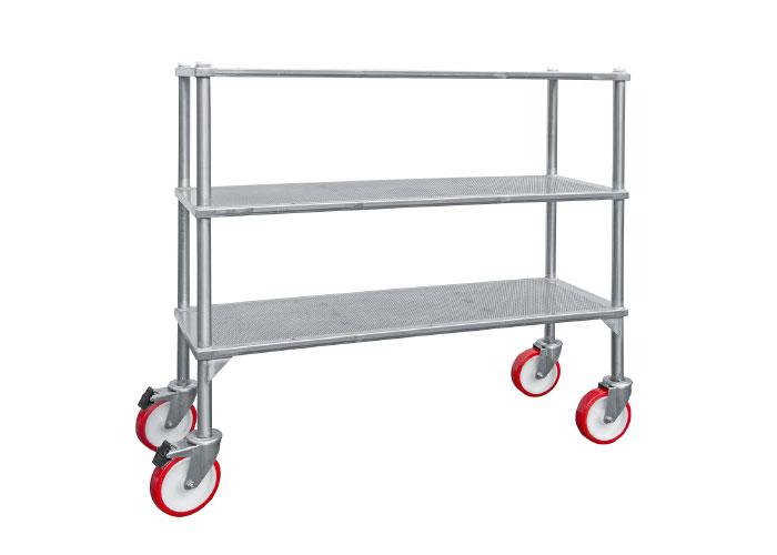 CARRELLI PER CAMERA CALDA, IN ACCIAIO INOX AISI 316L