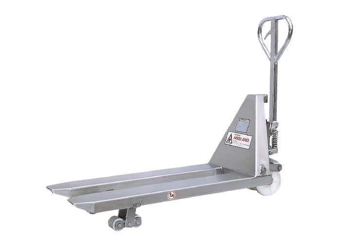 TRANSPALLETS MANUALI IN ACCIAIO INOX